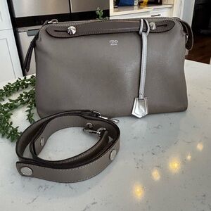 SOLD!! Fendi Gray By The Way, 3 way bag with Silver Accents